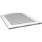 Ekena Millwork Arch Top Surface Mount PVC Gable Vent: Functional, w/ 3-1/2"W x 1"P Standard Frame, 28"W x 36"H GVPAR28X3601SF - alternate 2